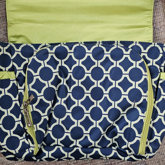 JuJuBe Royal Envy Diaper Bag Mom‎ Shoulder Bag Baby Waterproof Blue Green NWOT - Picture 3 of 11